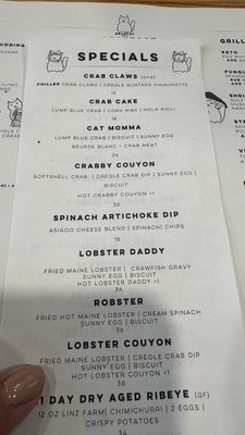 Menu photo 1 Bearcat Cafe New Orleans, LA Menu photo 1 Bearcat Cafe New Orleans, LA