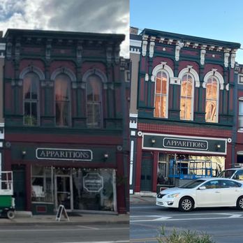 Alonzo’s Painting - Before and after down town building. - Painters Near Me Alonzo’s Painting - Before and after down town building. - Painters Near Me