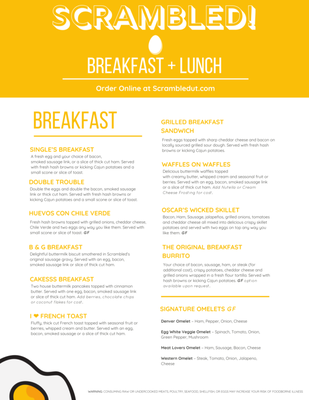 Menu photo 8 Scrambled Layton, UT