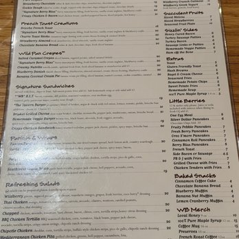 Wildberry Pancakes and Cafe - Menu - Pancakes Near Me - Chicago, Illinois