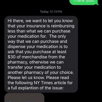 Grubb’s Pharmacy - Requiring THIRTY dollars in purchases in the store in order to get Rx filled. - Drugstores Near Me - Washington, DC, District of Columbia