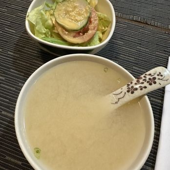 Yummy Sushi - Miso Soup and Salad - Sushi Bars Near Me - Cincinnati, Ohio