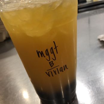 Cha For Tea - Long Beach - mango green tea w boba - Coffee & Tea Near Me - Long Beach, California
