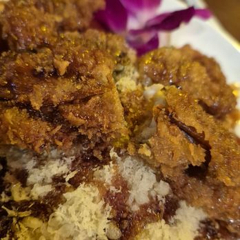 Asahi Sushi - 2025-01-18. Ashai. Clinton Twp, MI. Soft shell crab appetizer ($10) close up. Breading gets heavier and heavier... 3 stars. - Sushi Bars Near Me - Clinton Township, Michigan