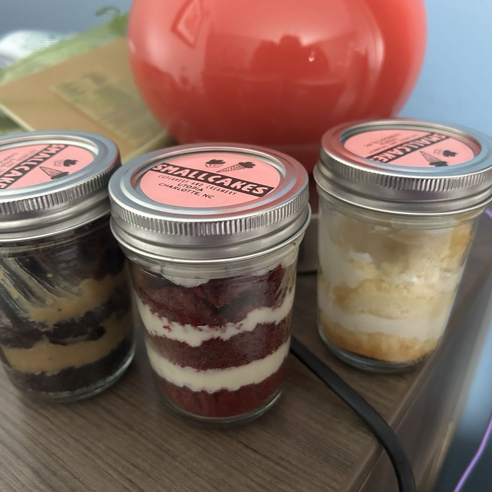 Smallcakes Utopia - German Chocolate Cake in a Jar Red Velvet Cake in a Jar Wedding Cake in a Jar - Cupcakes Near Me - Charlotte, North Carolina Smallcakes Utopia - German Chocolate Cake in a Jar Red Velvet Cake in a Jar Wedding Cake in a Jar - Cupcakes Near Me - Charlotte, North Carolina