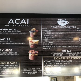 602 Coffee House - The menu - Coffee & Tea Near Me - Costa Mesa, California