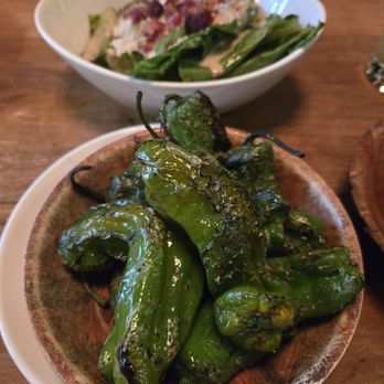 Salt + Charcoal - Charcoal Grilled Shishito Peppers and Yuzu Wedge Salad - Japanese Near Me - Brooklyn, New York Salt + Charcoal - Charcoal Grilled Shishito Peppers and Yuzu Wedge Salad - Japanese Near Me - Brooklyn, New York