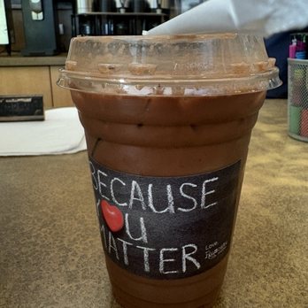 Rescate Coffee - Xocolatl cereza - light ice with oatmilk.  Amazing!!! - Coffee & Tea Near Me - Elk Grove, California