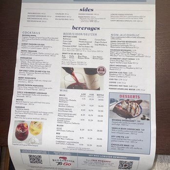 Red Lobster - Menu - Seafood Near Me - Humble, Texas
