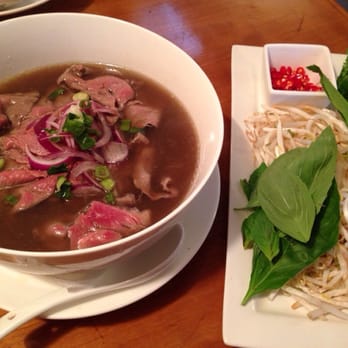 Little Saigon - Pho with 2 topping: double topping of rare beef - Vietnamese Near Me - Amsterdam, New Hampshire