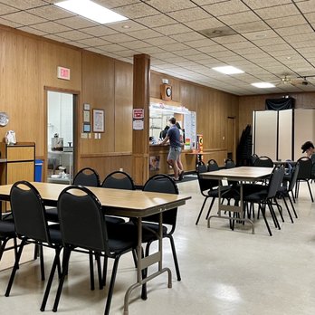 Pop Up Chicken Shop - a classroom with tables and chairs - Chicken Shop Near Me - Bloomington, Illinois