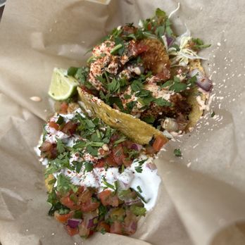 Swell Taco - Two rockfish tacos - Tacos Near Me - Homer, Alaska