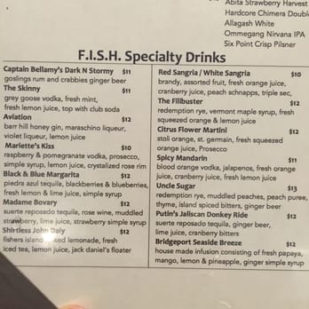 Fish Restaurant + Bar - Dranks - New American Near Me - Stamford, Connecticut