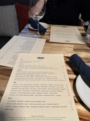 Menu photo 1 Osteria Il Muro Denton, TX Menu photo 1 Osteria Il Muro Denton, TX