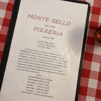 Monte Bello Pizzeria - Pizza Near Me - Saint Louis, Missouri Monte Bello Pizzeria - Pizza Near Me - Saint Louis, Missouri