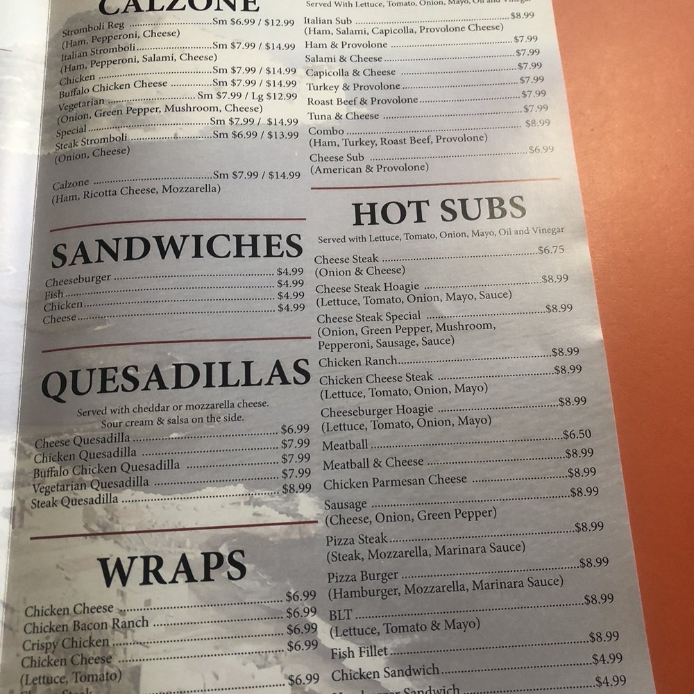 Gennaro Pizza - the menu of the restaurant - Pizza Near Me - harrisburg, Pennsylvania