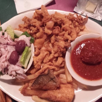 The Daily Catch - Calamari platter.. Don't recommend it - Italian Near Me - Boston, Massachusetts The Daily Catch - Calamari platter.. Don't recommend it - Italian Near Me - Boston, Massachusetts