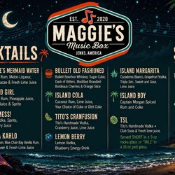 Cocktail menu