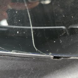 Affordable Auto Glass - This is the chip where the crack starts. It is inside, you can't feel it.