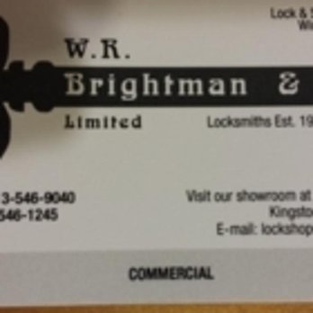 W R Brightman & Son - Photo - Keys & Locksmiths Near Me - Kingston, Ontario W R Brightman & Son - Photo - Keys & Locksmiths Near Me - Kingston, Ontario