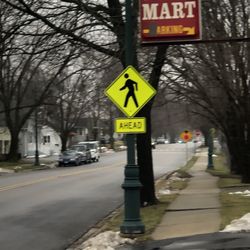 Mitchell's Food Mart - Sign by the street