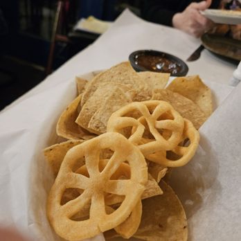 Casa Chimayo Restaurante - Tortilla Chips, Edible Wheels, & Salsa - New Mexican Cuisine Near Me - Santa Fe, New Mexico