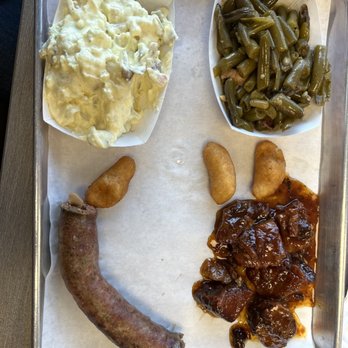 Daddy D’s BBQ - Smoked sausage, burnt ends, green beans, potato salad. - Barbeque Near Me - Benson, North Carolina Daddy D’s BBQ - Smoked sausage, burnt ends, green beans, potato salad. - Barbeque Near Me - Benson, North Carolina