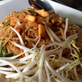 Charm Thai - Lunch portion pad thai is enough for two - Thai Near Me - Silver Spring, Maryland