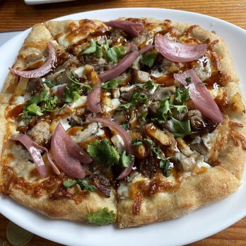20 Corners Brewery - Luau flatbread ($19) delicious! Plenty filling for 2 for lunch. - Breweries Near Me - Woodinville, Washington