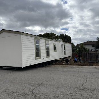 ADORE Homes - Manoeuvring the Adu when it got delivered onto the foundation - Home Developers Near Me - Campbell, California