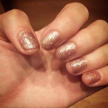 Zen Nail Spa - This photo doesn't do this polish justice! The polish is way more sparkly in person :) My favorite polish they have! - Nail Salons Near Me - Campbell, California