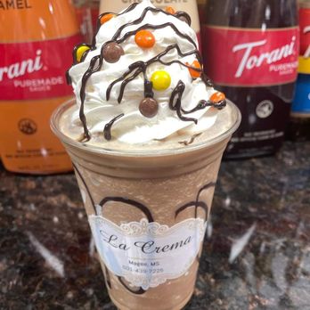 La Crema - a chocolate milkshake with whipped cream and candy - Women's Clothing Near Me - Magee, Mississippi