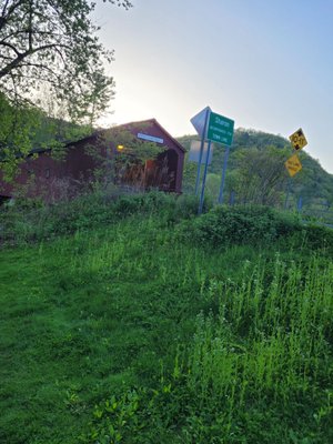 Historic West Cornwall Covered Bridge by null