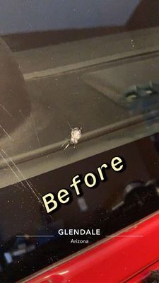 WINDSHIELD ROCK CHIP  REPAIR - Are you dealing with a rock chip in your windshield? Don’t let it spread and cause you to replace the entire windshield—get it repaired for a fraction of the cost! AZ Chip Repairs specializes in high-quality, reliable rock chip repairs for all kinds of vehicles across the Phoenix, AZ metro area. Our experienced technicians provide expert service to restore your windshield’s strength and clarity. We operate by appointment only, ensuring dedicated time and care for each customer. Call or text today to schedule your appointment and let us help you save money with a quick, affordable repair!