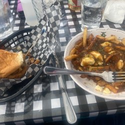 JACS Burgers and Shakes - Poutine and a scotty d burger