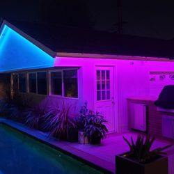 RGBW Color Changing Lighting installed by OC Night Lights Inc.
