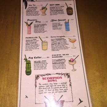 Pacific Seas - The short menu for Pacific Seas. - Tiki Bars Near Me - Los Angeles, California Pacific Seas - The short menu for Pacific Seas. - Tiki Bars Near Me - Los Angeles, California