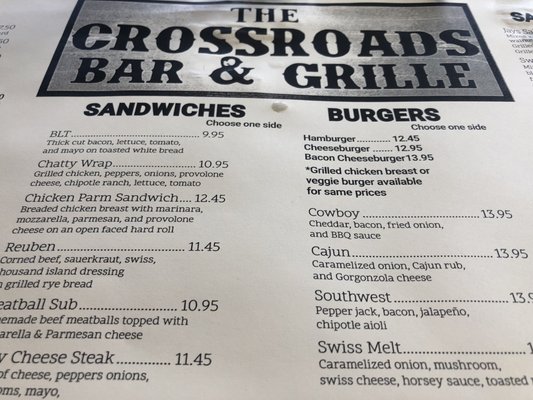 Menu photo 7 Crossroads Bar & Grille Lansing, NY