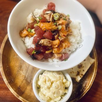 Hukilau - Mixed Poke (3) - with ahi, seared ahi, and salmon - Hawaiian Near Me - San Jose, California Hukilau - Mixed Poke (3) - with ahi, seared ahi, and salmon - Hawaiian Near Me - San Jose, California