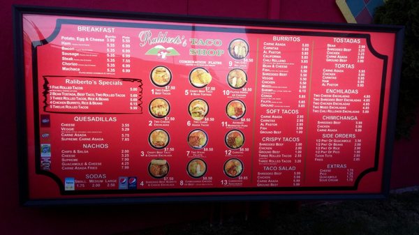 Menu photo 8 Raliberto's Taco Shop Everett, WA Menu photo 8 Raliberto's Taco Shop Everett, WA