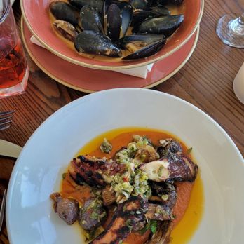 Scoma's of Sausalito - Grilled Spanish Octopus and Mussles - Seafood Near Me - Sausalito, California Scoma's of Sausalito - Grilled Spanish Octopus and Mussles - Seafood Near Me - Sausalito, California