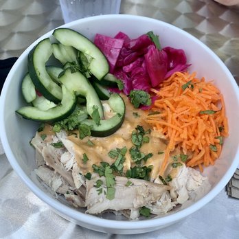 The Locust Table - Thai peanut bowl - New American Near Me - Powell, Ohio
