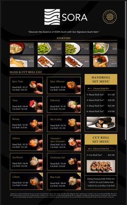 Menu photo 2 Sora Sushi Bell Gardens, CA Menu photo 2 Sora Sushi Bell Gardens, CA