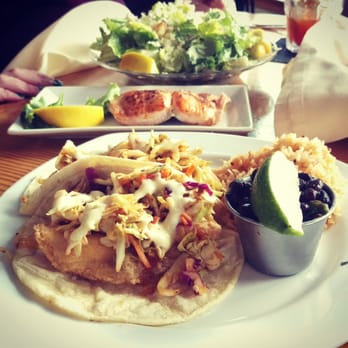 Bridgewater Bistro - Fish tacos and salmon ceasar salad. The best. - New American Near Me - Astoria, Oregon Bridgewater Bistro - Fish tacos and salmon ceasar salad. The best. - New American Near Me - Astoria, Oregon