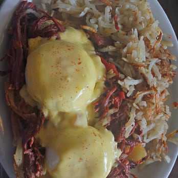 Syrup Cherry Creek - A must try! Famous award winning corn beef hash on a croissant! - American Near Me - Denver, Colorado