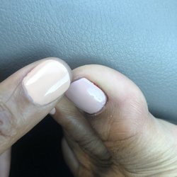 R&B Nail Salon - Horrible nail job