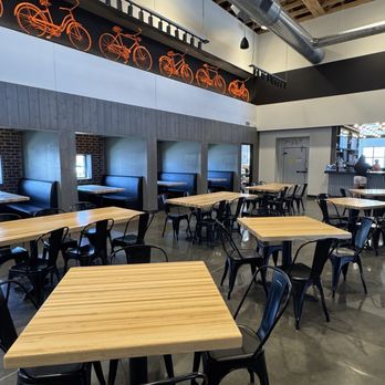 The Kitchen Grill & Games - Eating area downstairs - Pickleball Near Me - Columbia, Missouri The Kitchen Grill & Games - Eating area downstairs - Pickleball Near Me - Columbia, Missouri