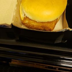 McDonald's - Pretty good looking Filet-O-Fish until you open it up & see a half of slice of cheese!