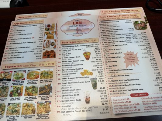 Menu photo 2 Pho Lan Noodles House Fremont, CA