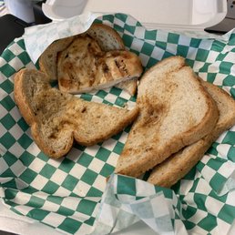Chicken, bread, and that's all there is to this sandwich. Chicken, bread, and that's all there is to this sandwich.